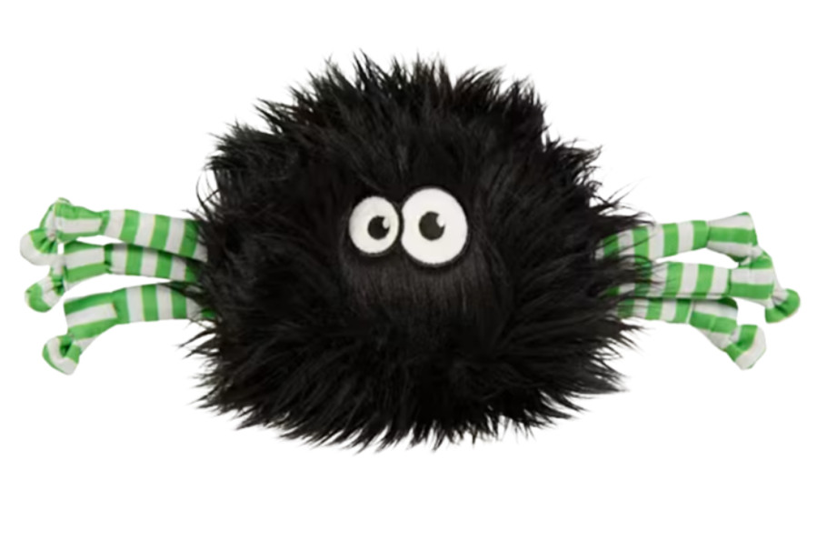 Dog Toys Bootique Witches Hat Pet Bed Spider Rope Plush goDog Furballz Spider