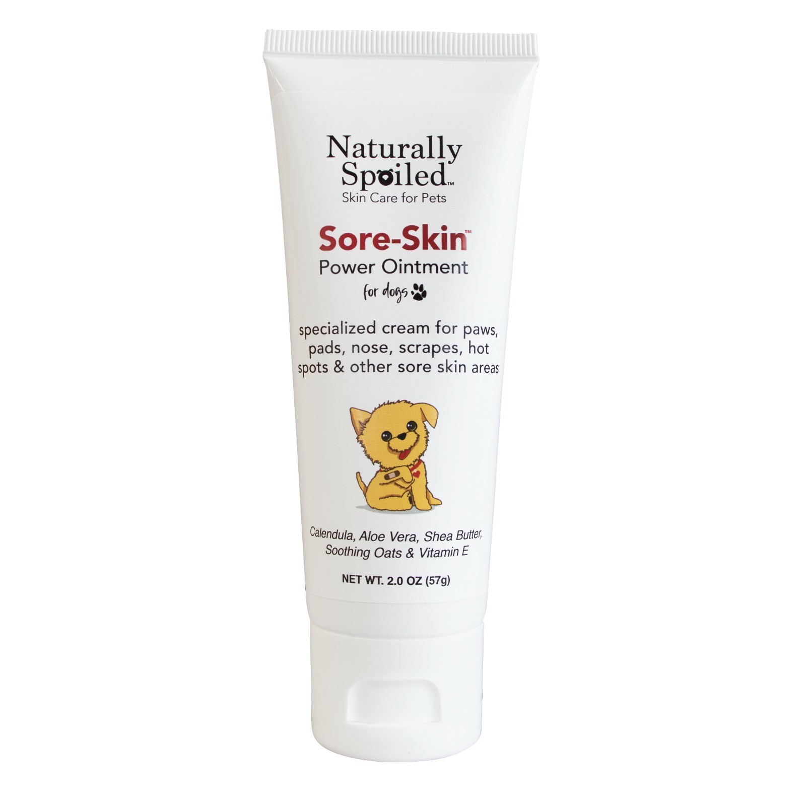 Dog Skin Care, Hot Spots, Itch Relief, Paw Pads, Dry, Cracked Elbows 2 oz