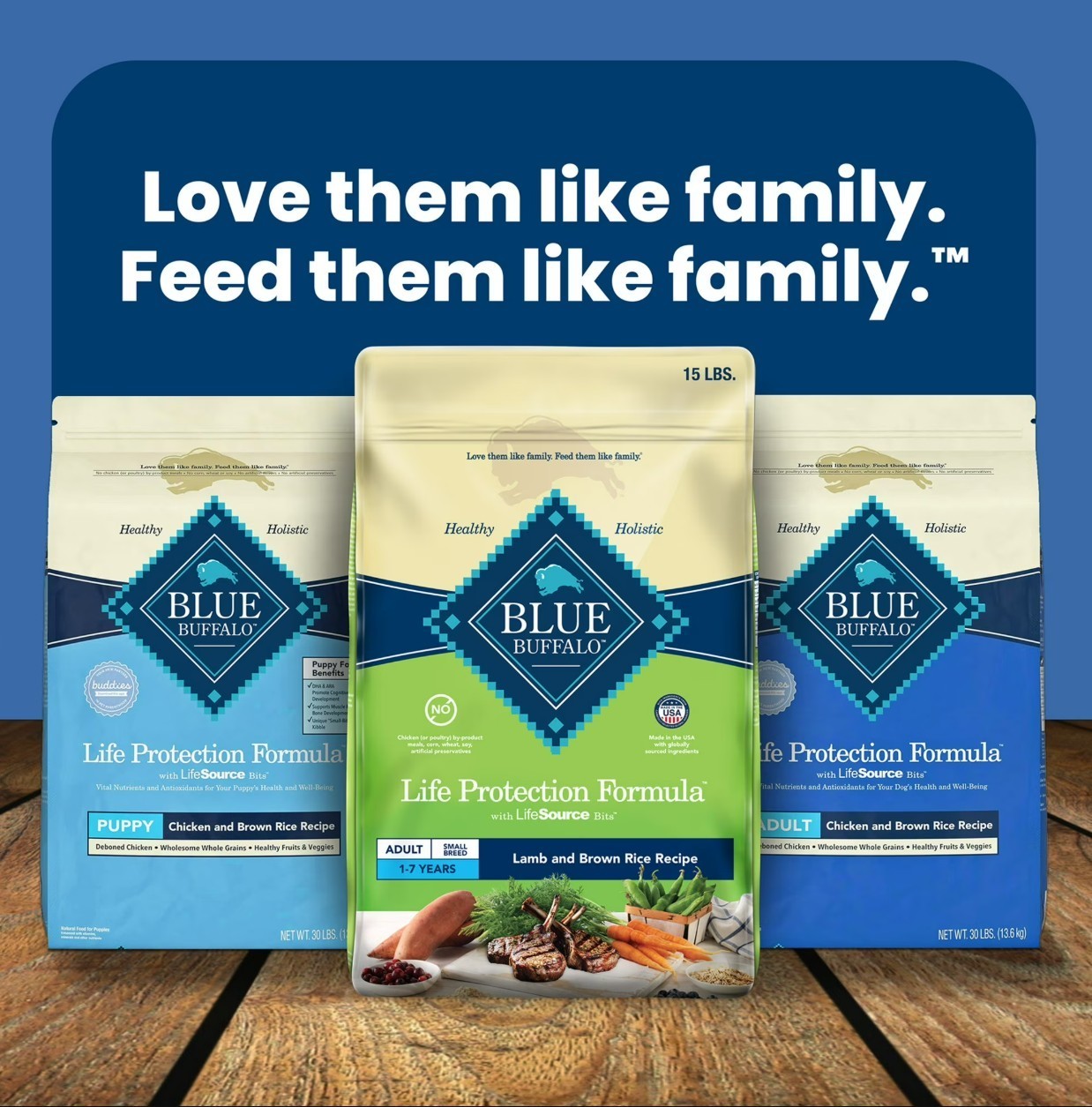 Blue Buffalo Life Protection Formula Small Breed Dry Dog Food , 15 lbs