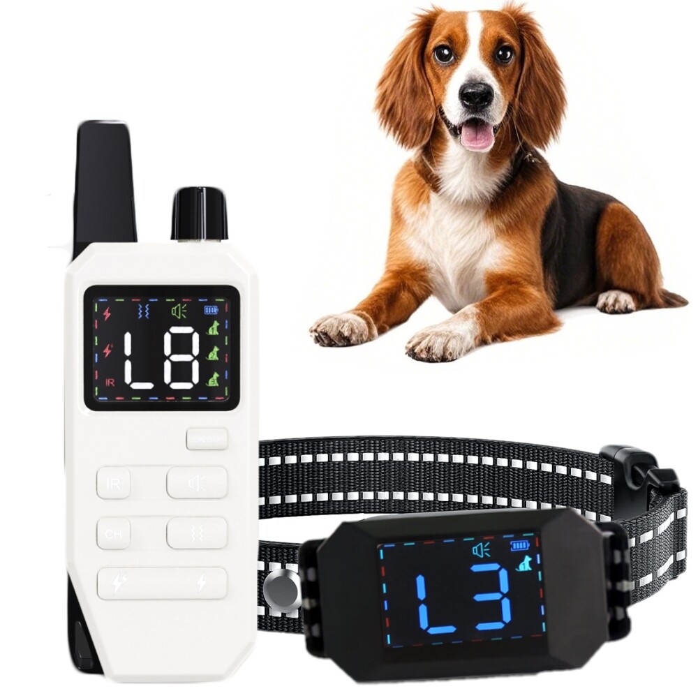 2800 FT Remote Dog Shock Collar Training Rechargeable Waterproof LCD Pet Trainer