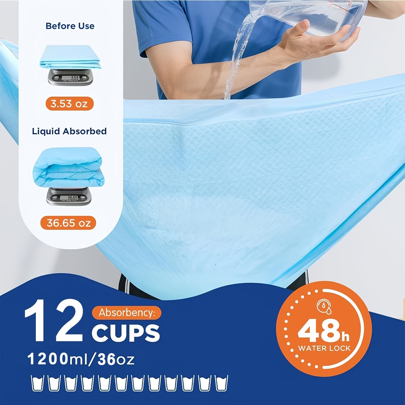 50/100PCS 32″ x 58″ Extra-large size Housebreaking Dog PEE Pads