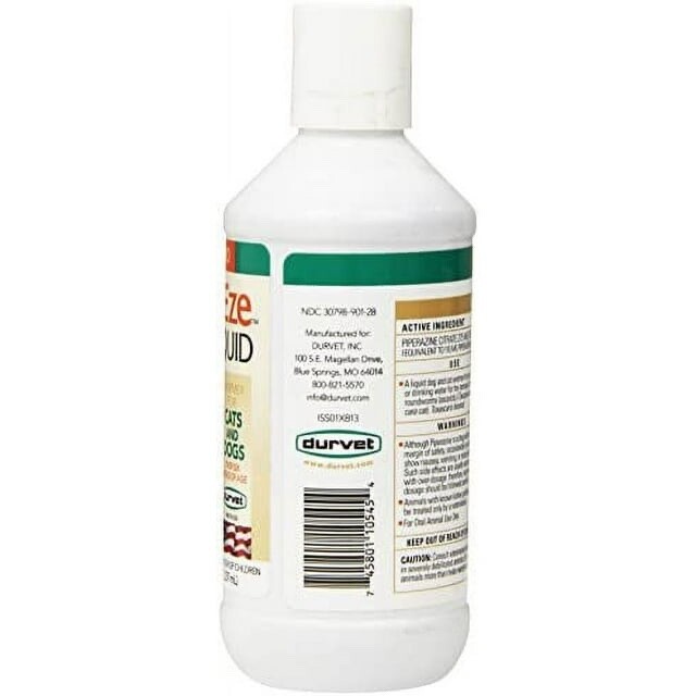 WormEze Liquid Wormer for Dogs and Cats – 8 fl. oz.