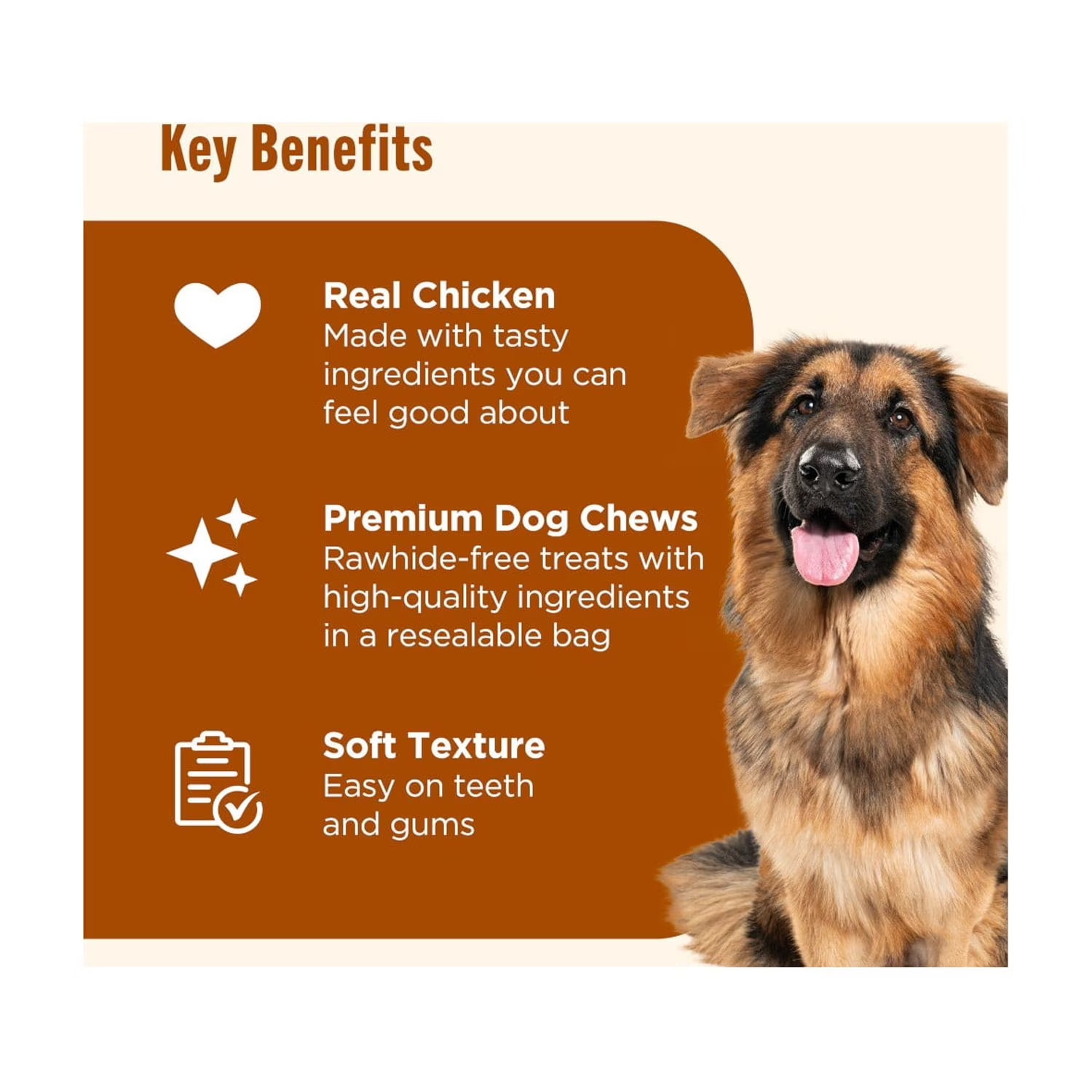 (4 pack) Nutrish Soup Bones Premium Dog Chews Chicken Veggies 11 Chew, 23.1 oz