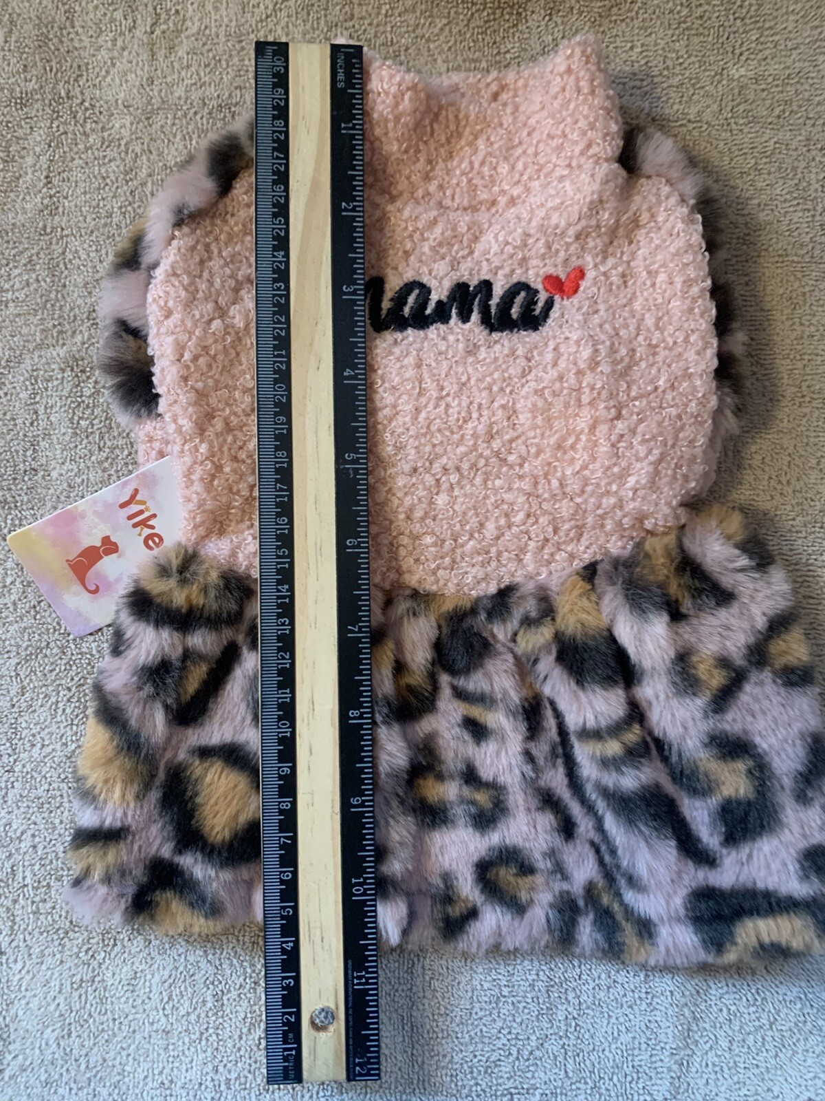 Dog Dress Fleece sweater Dress Pink As Shown