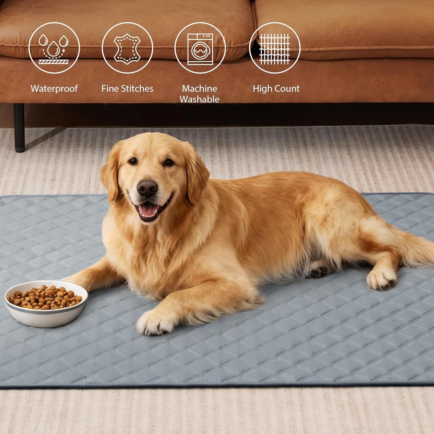 Reusable Washable Pee Pads for Dogs Large/Extra Large 36” X 41” 2 Pack, Absorb