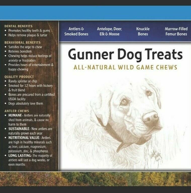 Smoked Wild Game Bones for Large Dogs – 4 Pounds