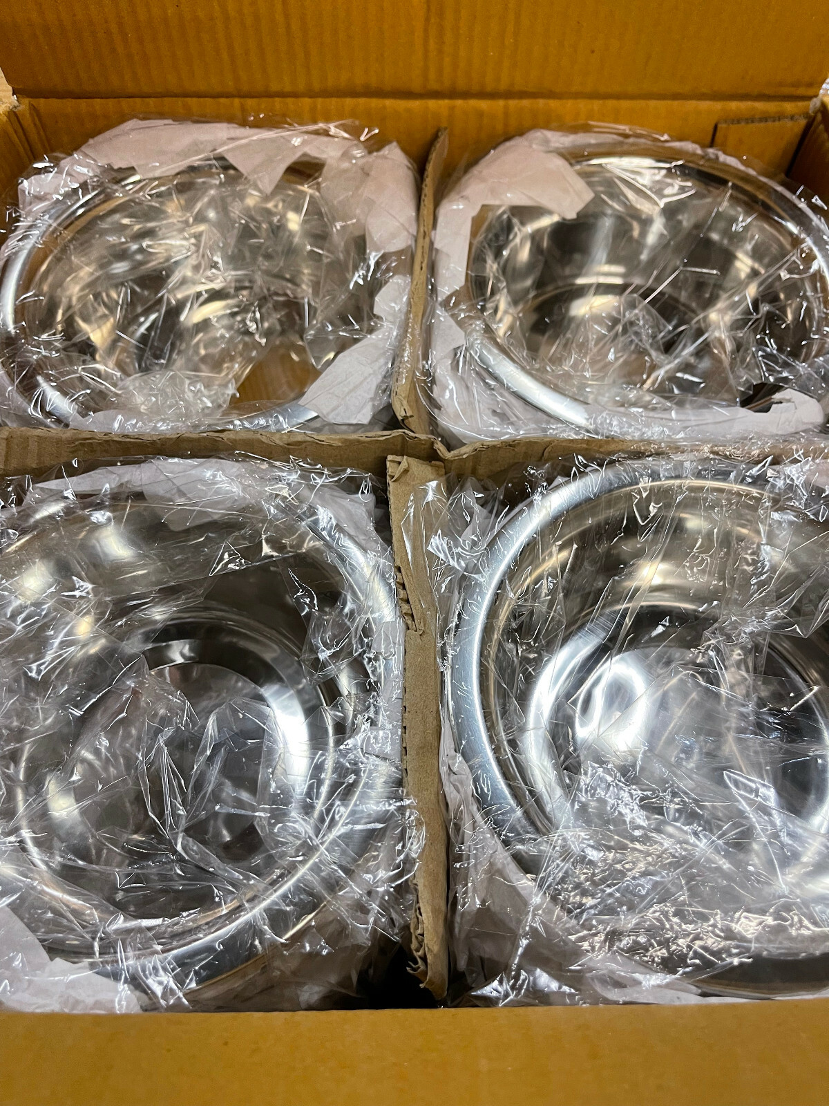 144-STAINLESS STEEL Standard Pet Dog Puppy Cat, Art, Soup, Food Water Bowls 16oz