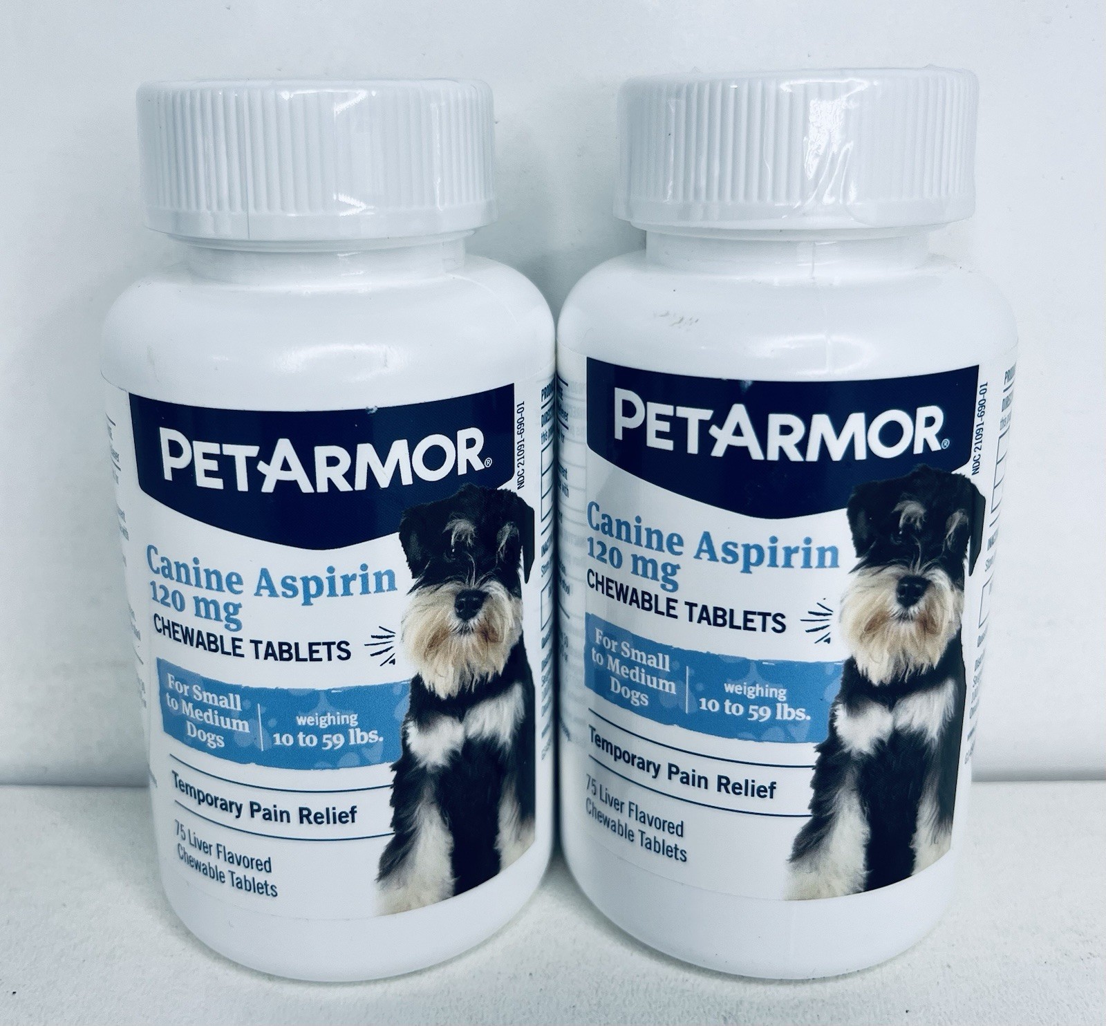 PetArmor Aspirin Hip & Joint Pain Relief Chewable Tablet S-M Dogs 75ct 2 Pk
