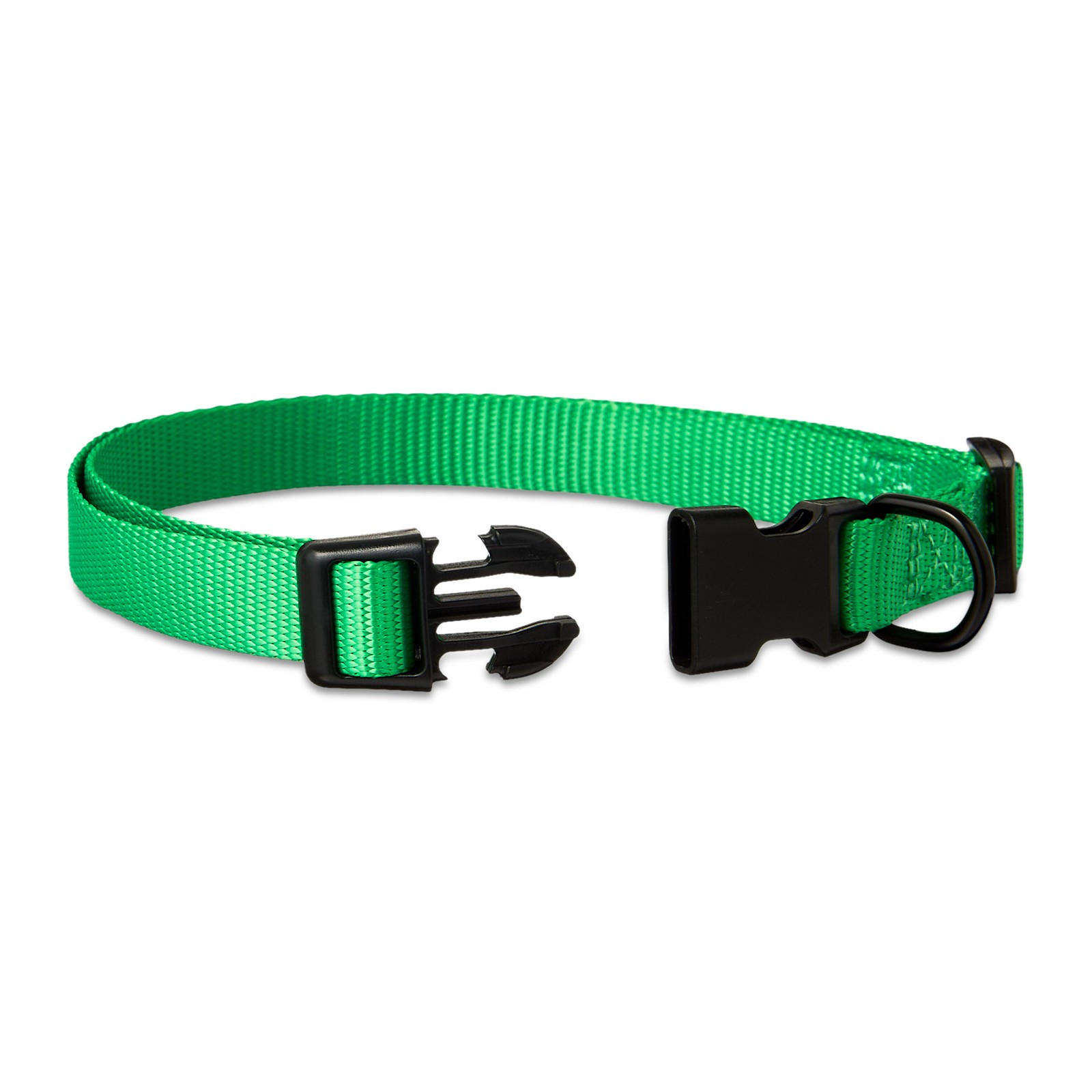 Vibrant Life Polyester Adjustable Dog Collar, Green, S
