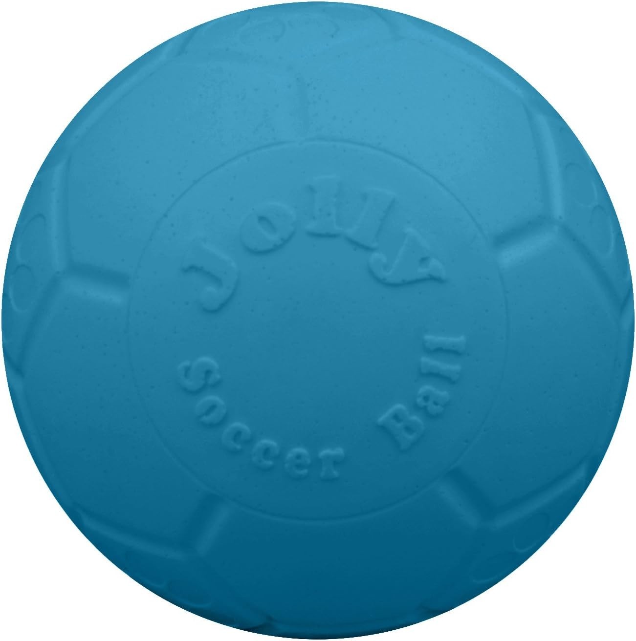 Jolly Pets Large Soccer Ball Dog Toy – 8″ Floating & Bouncing, Ocean Blue