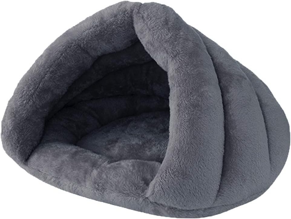Pet Tent Cave Bed Small Medium Cats Dogs Sleeping Bag Thick Fleece Warm Slipper