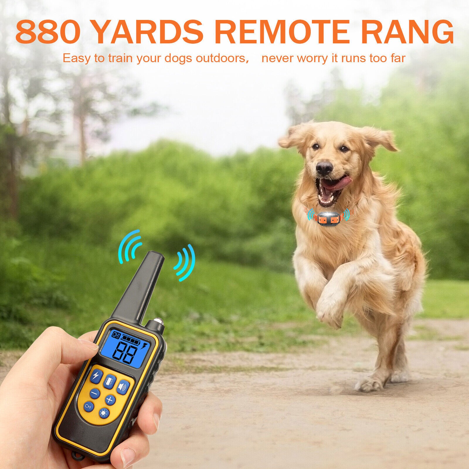 3000 FT Dog Training US Collar Rechargeable Remote Shock PET Waterproof Trainer