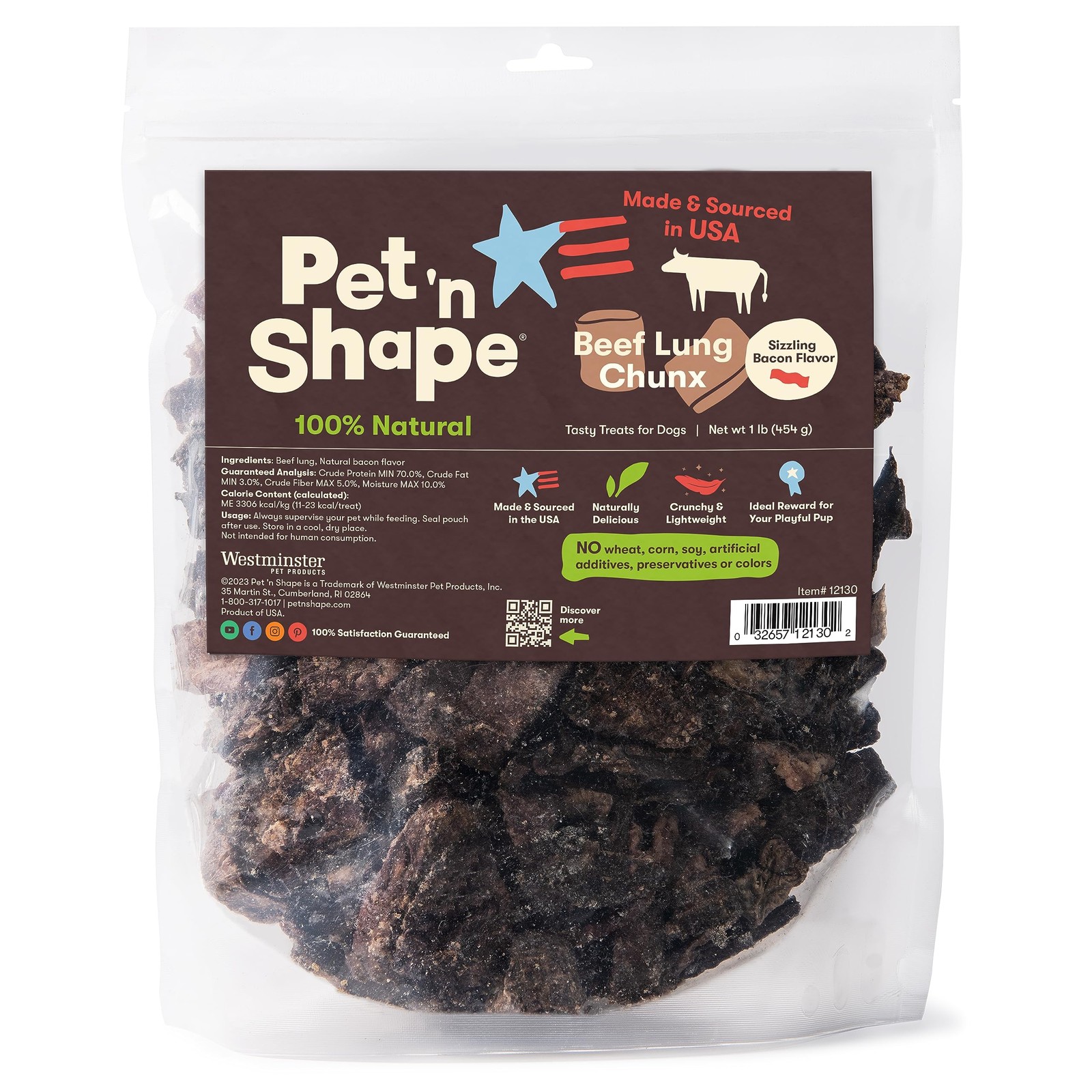 Pet ‘N Shape Pet N Shape Beef Lung Chunx Dog Treats – Made And Sourced In The
