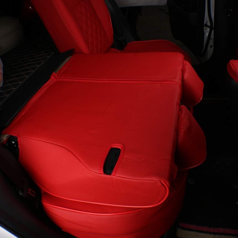 EKR Custom Fit 2018-2022 Honda Accord Seat Covers 5-Seater Full Set Leather Red
