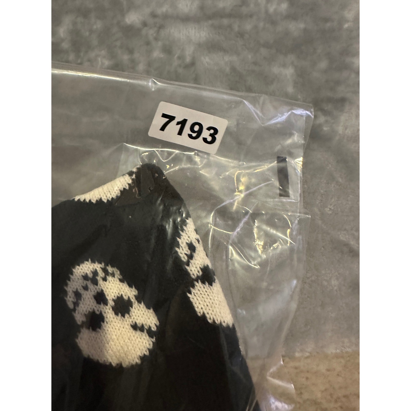 SimplyDog Pet Sweater Unisex S Black Skull Knit Pullover Edgy Goth Dog Clothes