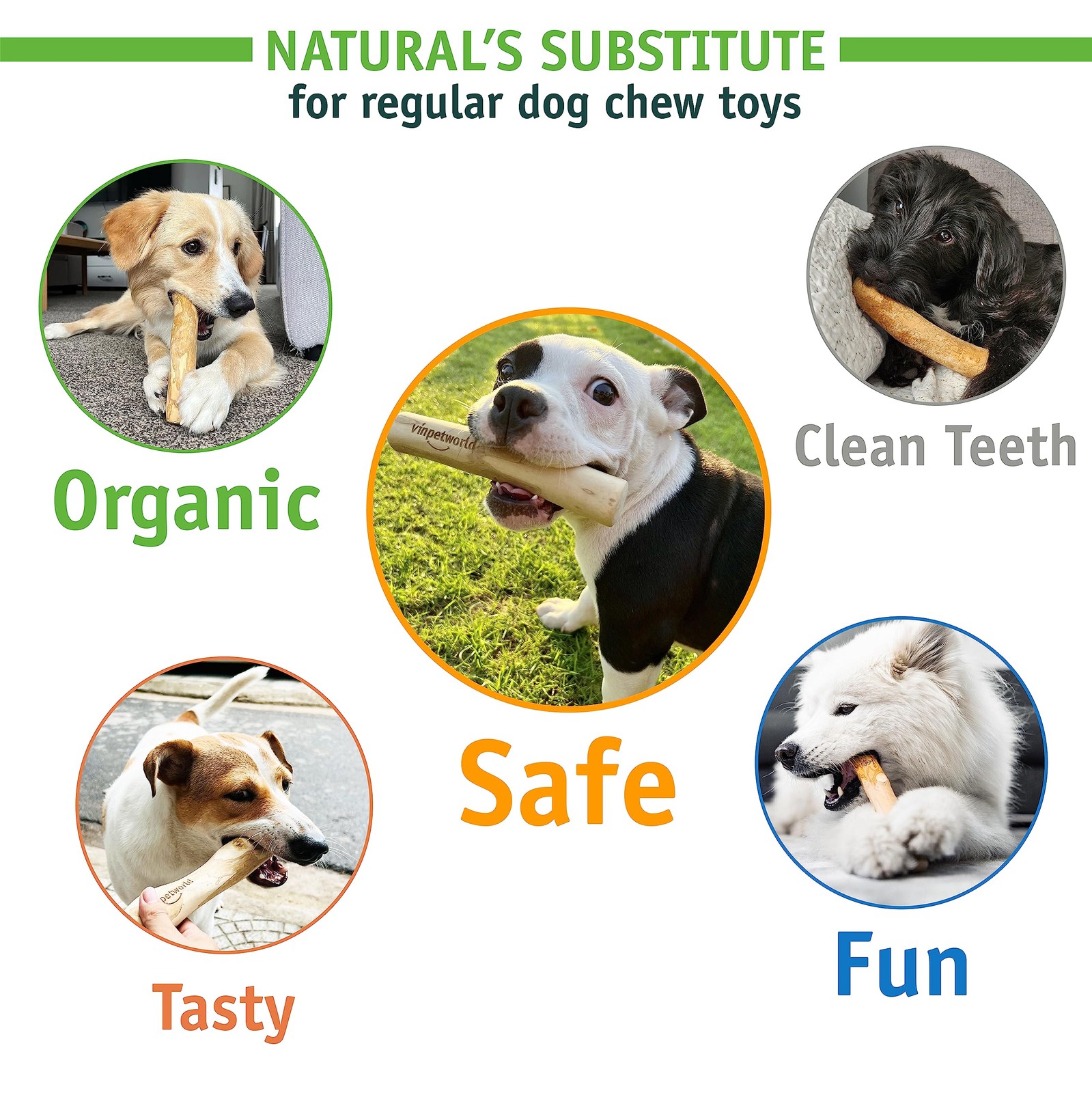 Coffee Wood Dog Chew Toy | 100% Natural from Vietnam Forest (R) | Safe and Lo…