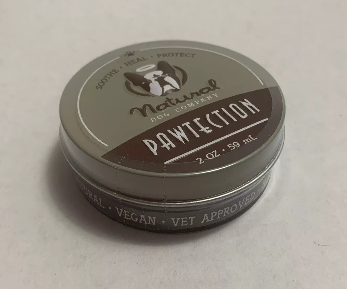Pawtection Vet Approved All Natural Dog Paw Balm Moisturizer Protector 2 Oz