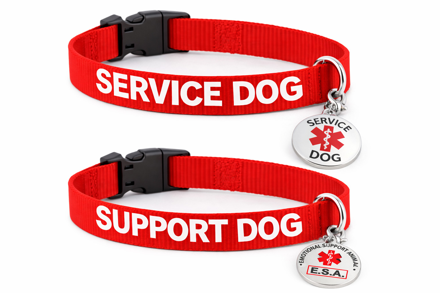 Service Dog | Emotional Support Animal Dog Collar Tag Harness ALL ACCESS CANINE™