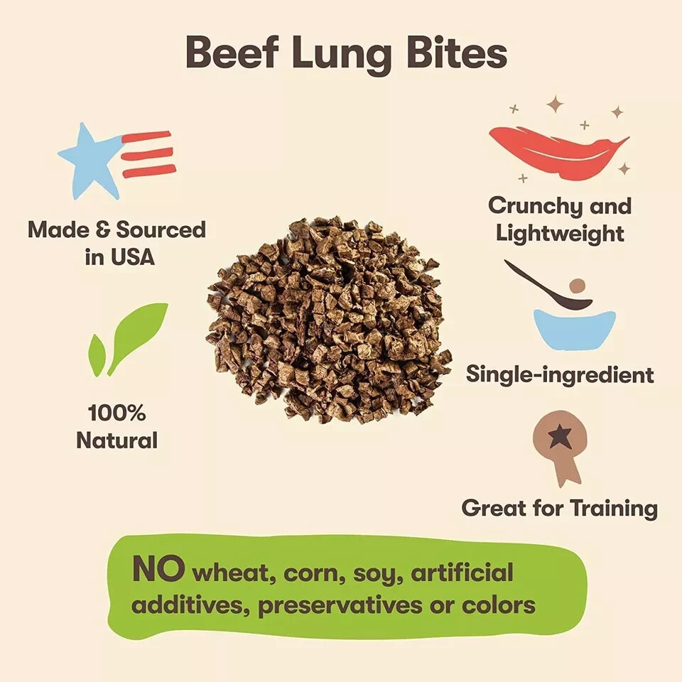 Beef Lung Dog Treats – Made and Sourced in the USA – Training Treat – 9 Ounce