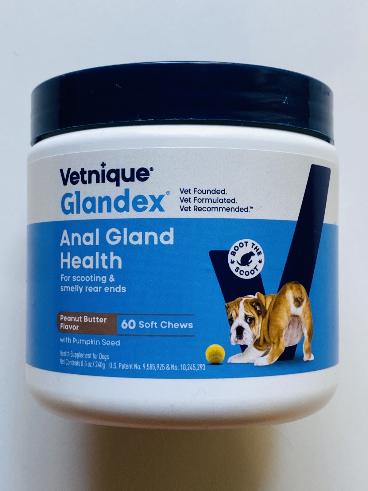 Vetnique Glandex Anal Gland Health for Dogs Peanut Butter Flavor 60 ct EXP 10/27