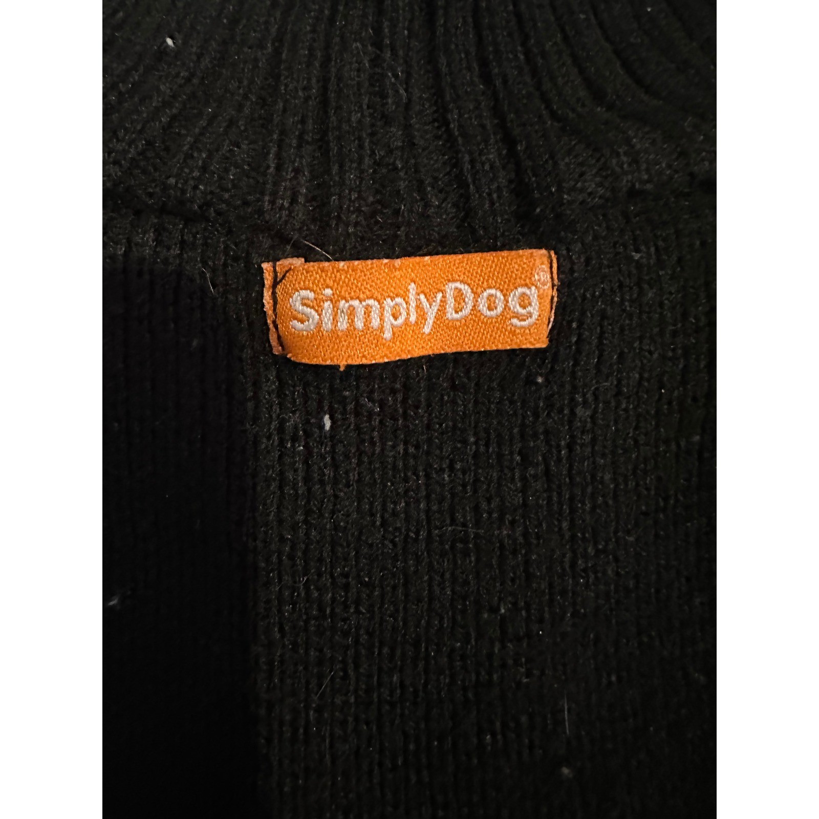 SimplyDog Pet Sweater Unisex S Black Skull Knit Pullover Edgy Goth Dog Clothes