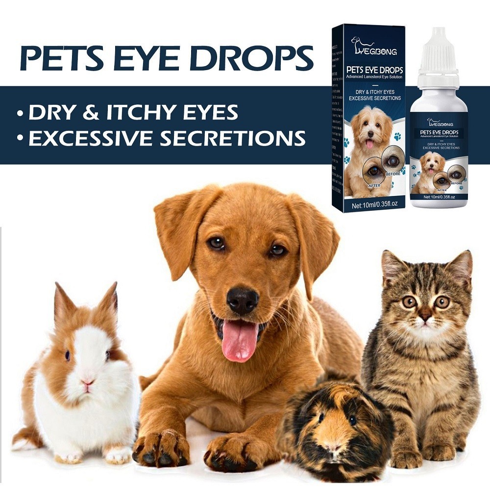 Lanosterol+NAC Dog Cat Eye drops/Cataracts, Dry Eyes, Tearing, MAX Strength