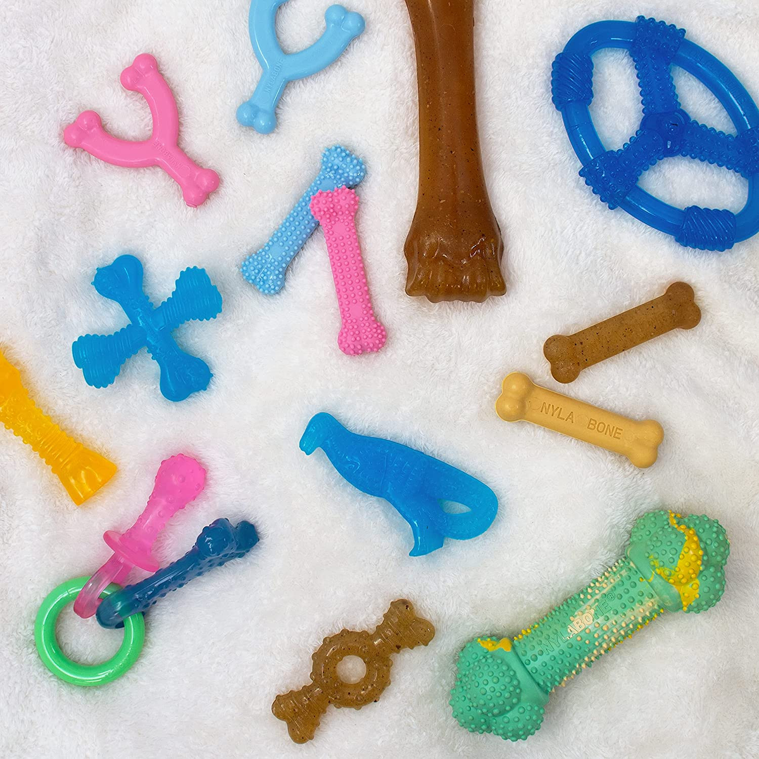 Nylabone Puppy Ring Bone Chew Toy – Puppy Chew Toys for Teething – Puppy Supplie