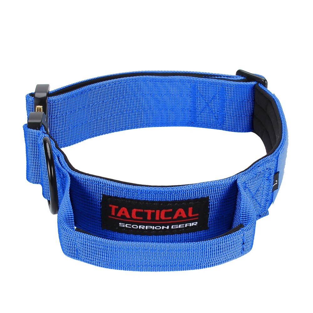 TSG Nylon Heavy Duty Dog Collar With Handle CanineTraining Walking