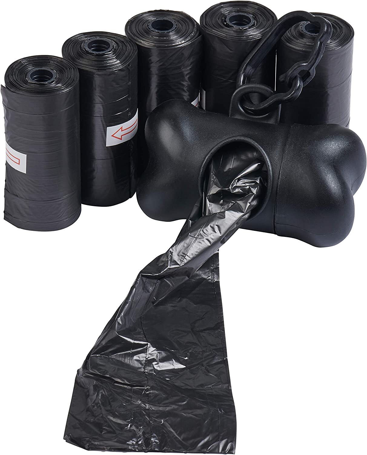1,000 Pet Waste Poop Bags With Two Dispensers(BLK)