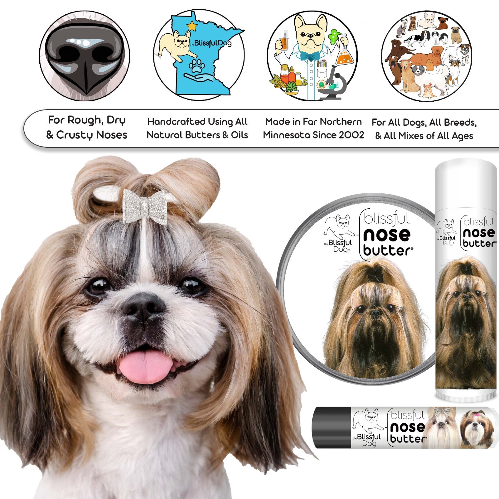 Shih Tzu Nose Butter | Herbal Balm Moisturizes Your Shih Tzu’s Rough Dry Nose