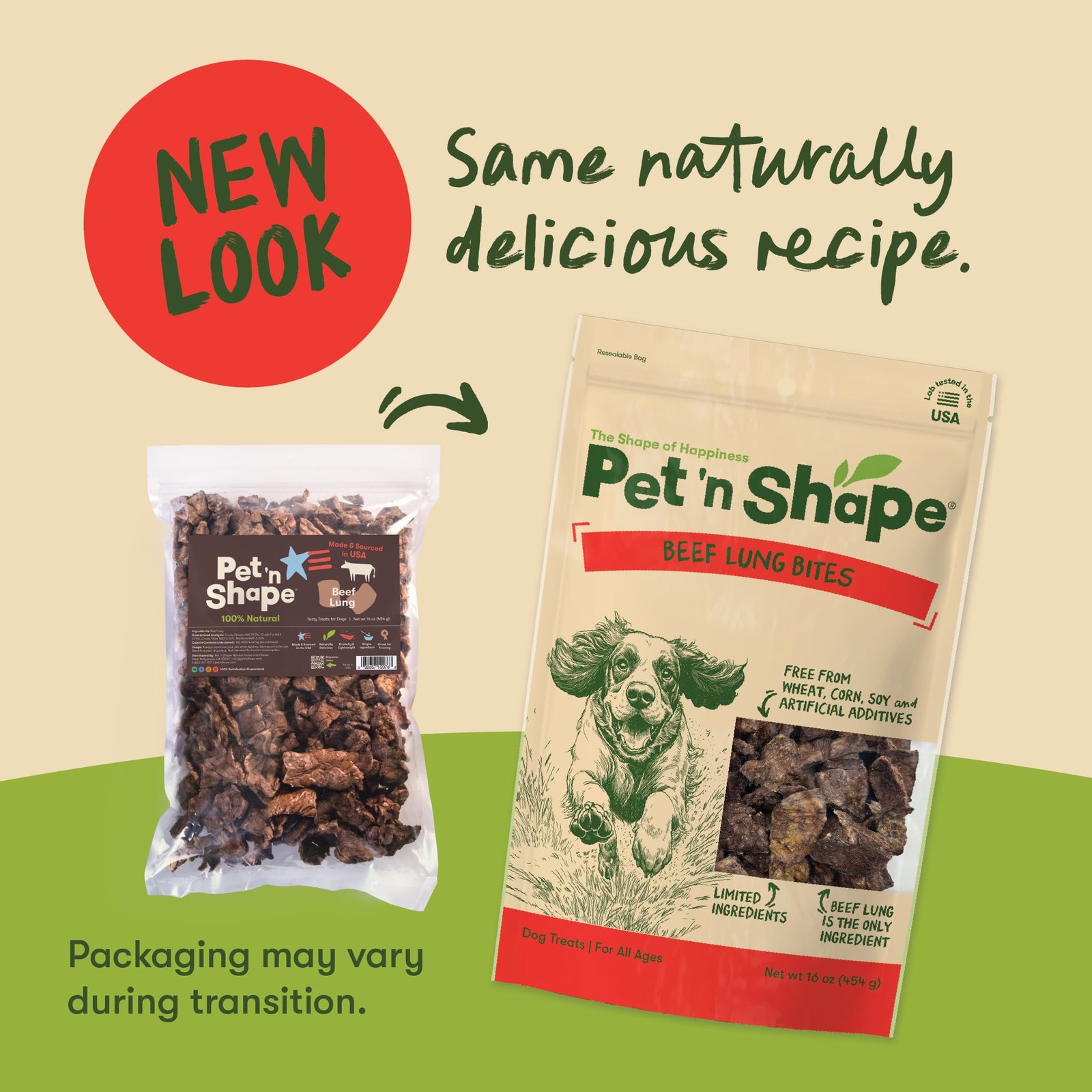 Beef Lung Dog Treats – Made and Sourced in the USA – Training Treat, 1 Pound