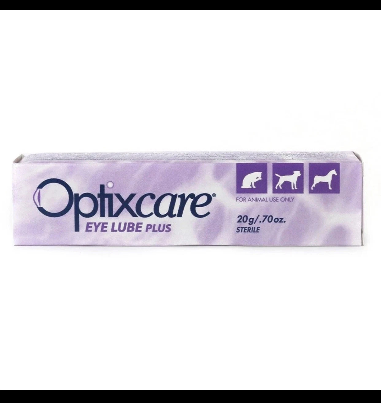 1 pack-Optixcare Eye Lube Plus Hyaluron 20g Purple, Veterinary Ocular Lubricant