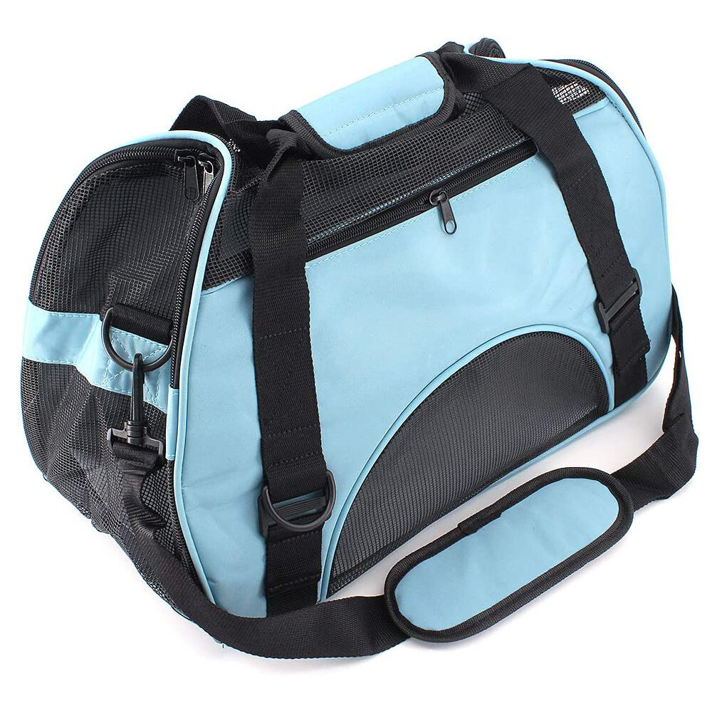 Soft-Sided Airline Approved Pet Cat Carrier Bag, Comfort Case, Sizes M & L ﻿