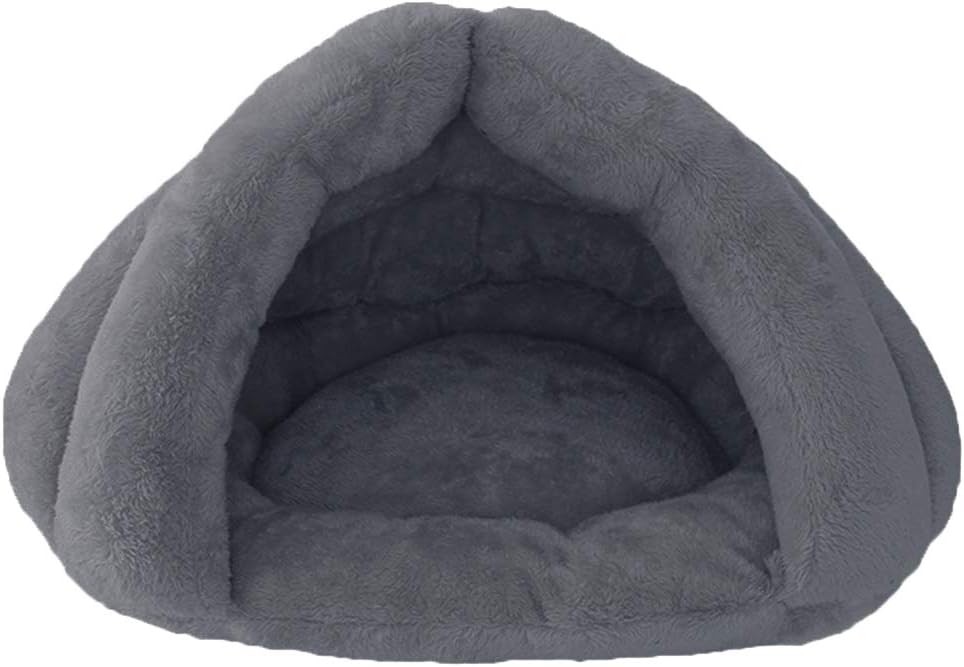 Pet Tent Cave Bed Small Medium Cats Dogs Sleeping Bag Thick Fleece Warm Slipper