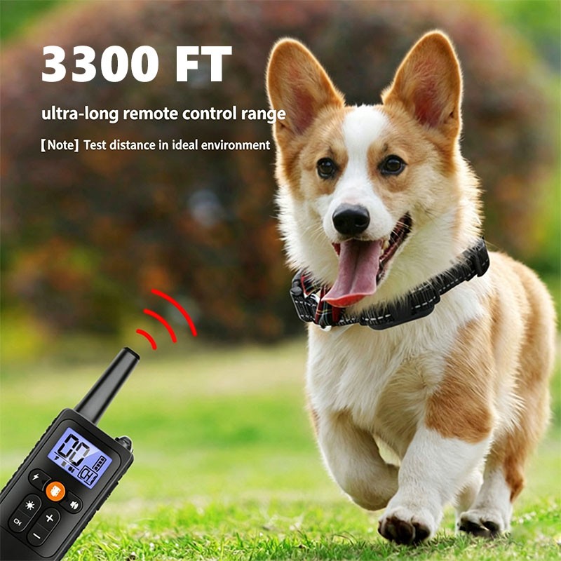3300 FT PET Dog Training Collar Rechargeable Remote Shock Pet Waterproof Trainer