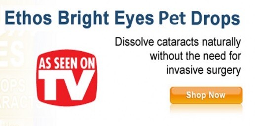 Dog Eye Drops for Cataracts Ethos Pets Bright Eyes 1 x Box 10ml FREE POSTAGE