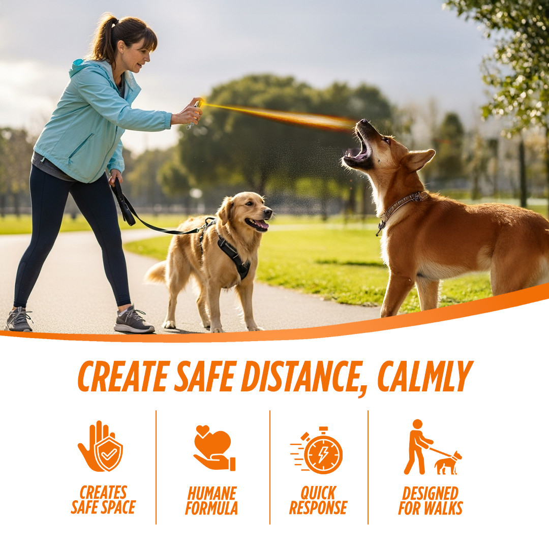Citronella Dog Deterrent Spray, Training & Behavior Protector, Portable 0.5/2oz