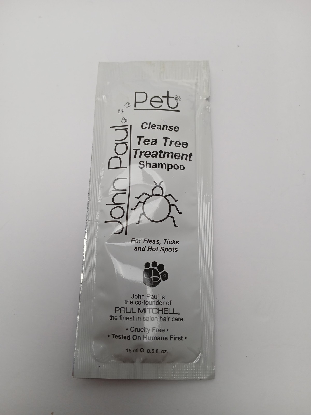 John Paul Pet Tea Tree Treatment Shampoo 15ml Sample Packets Lot 20 Dogs Cats