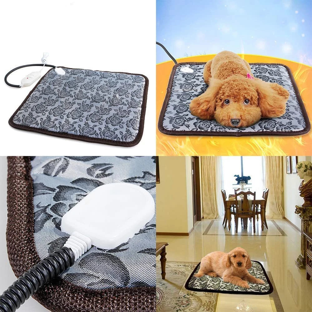 Waterproof Adjustable Pet Heating Pad for Cats Dogs Electric Heater Mat Warm Bed