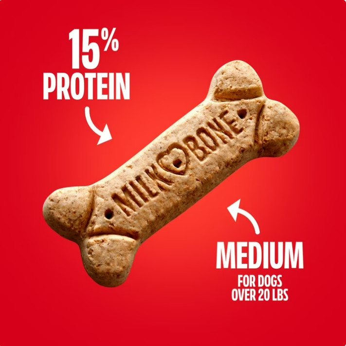 3 Box Milk Bone Original Biscuits, Medium Dog Treats, 10 Lb Box