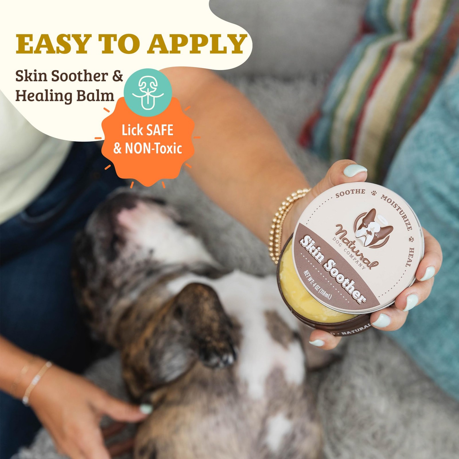 Natural Dog Company Skin Soother Balm 4oz – Hot Spot & Dry Itchy Skin Relief
