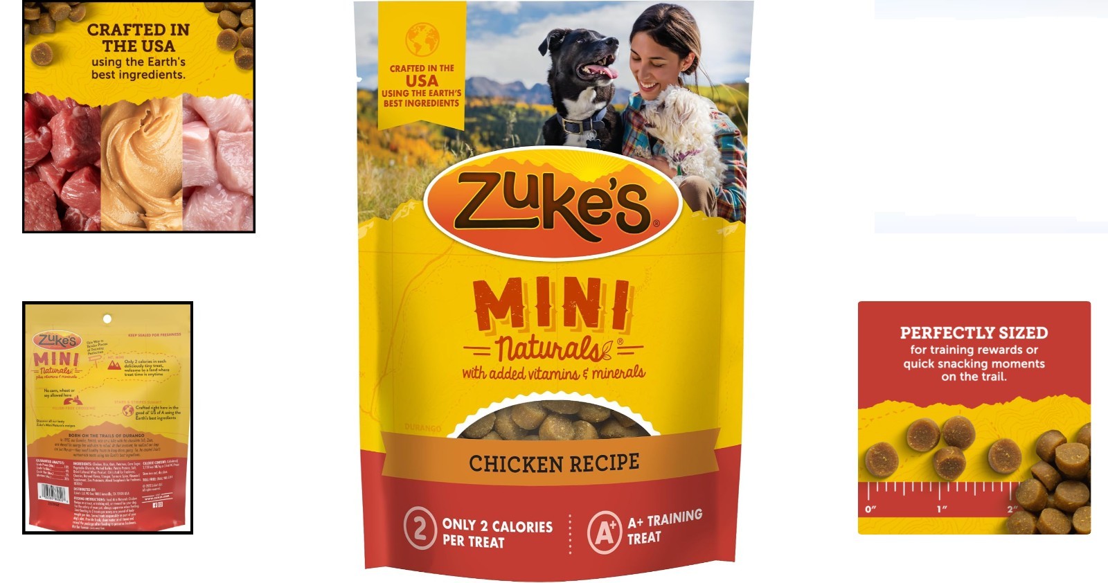 Zuke’s Mini Naturals – Soft Chicken Bites for Small Dogs, 16 oz Training Treats
