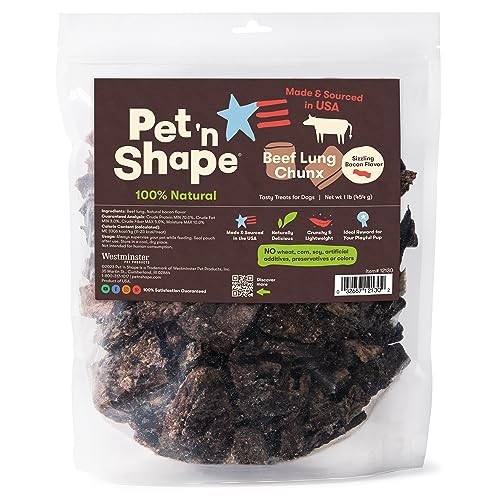 Pet ‘N Shape Pet N Shape Beef Lung Chunx Dog Treats – Made And Sourced In The