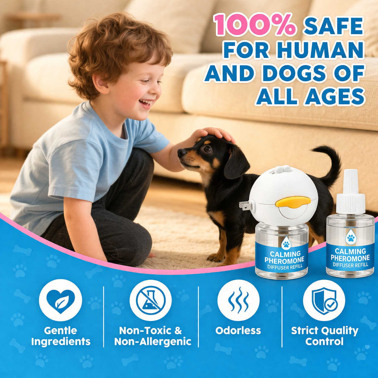 Calming Diffuser for Dogs to Relieve Stress, Dog Calming Diffuser for Anxiety