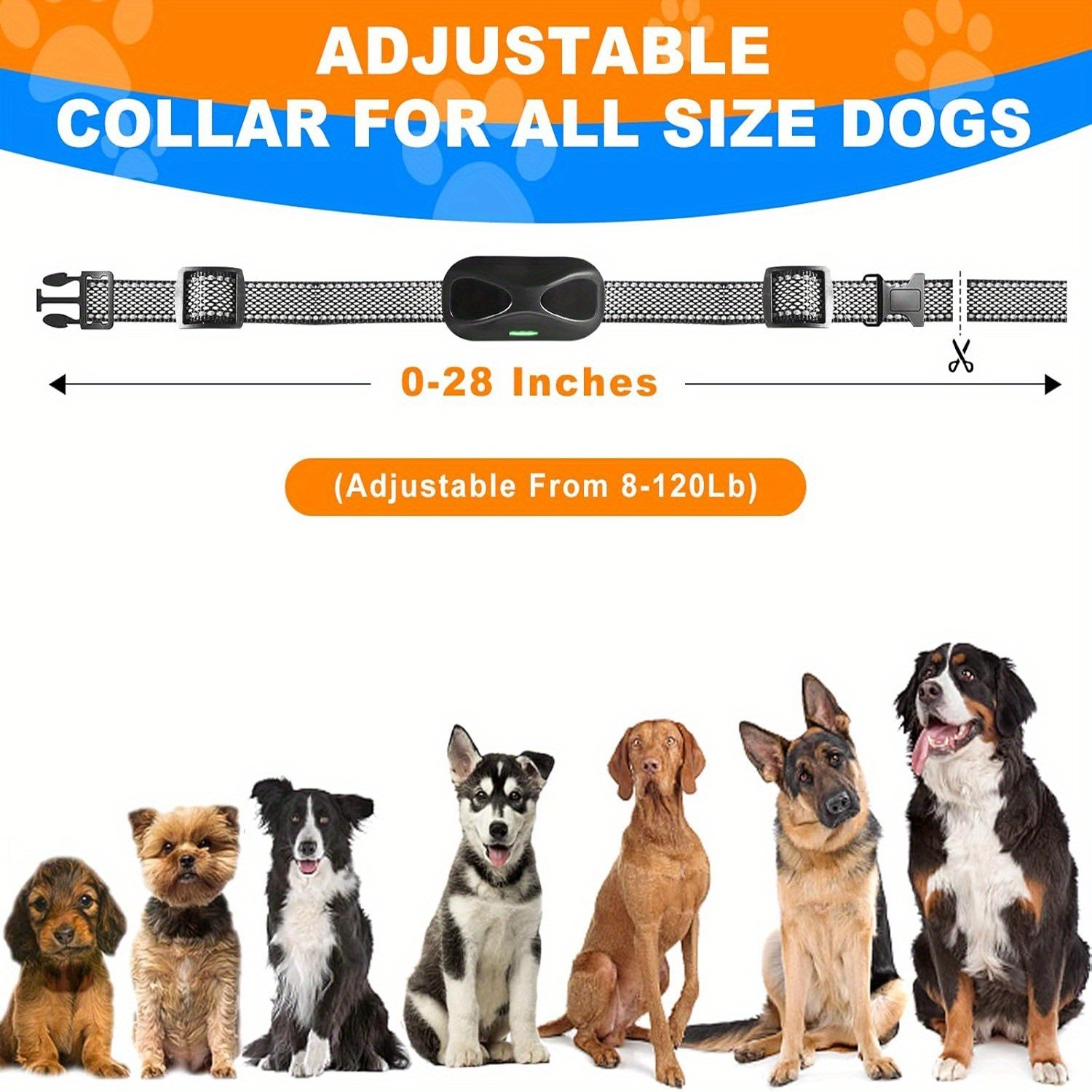 Dog Shock Collar & Remote 2600FT Dog Training Collar E-Collar Shock For 1 Dog