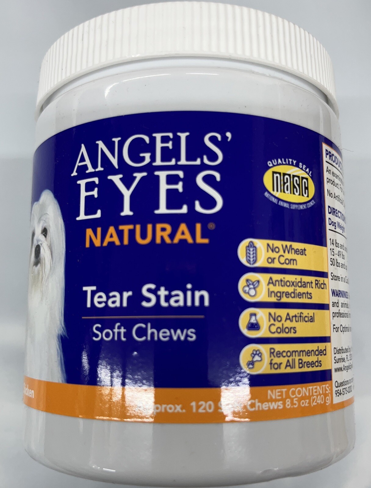 Angels’ Eyes Natural Chicken Formula Soft Chews for Dogs 120-Count READ