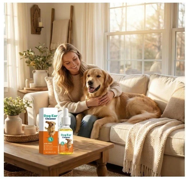 Pup Labs Ear Clear, Natural Dog Ear Cleaner and Infection Treatment for Dogs NEW