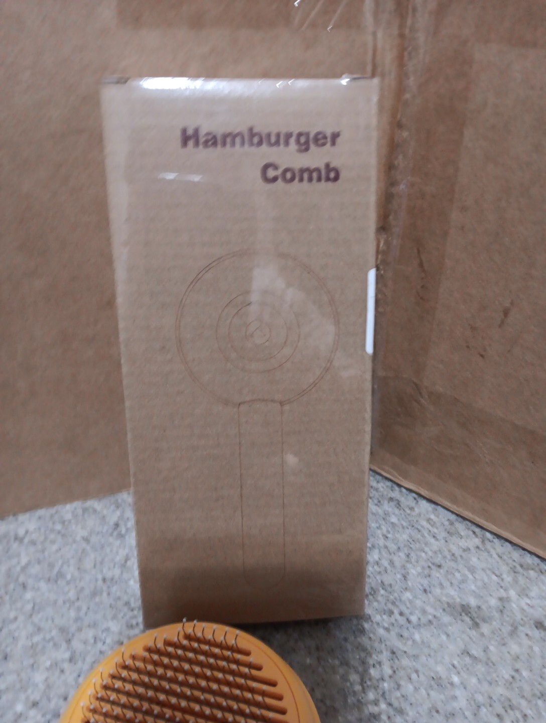Hamburger Comb for Cats & Dogs color of American Cheese