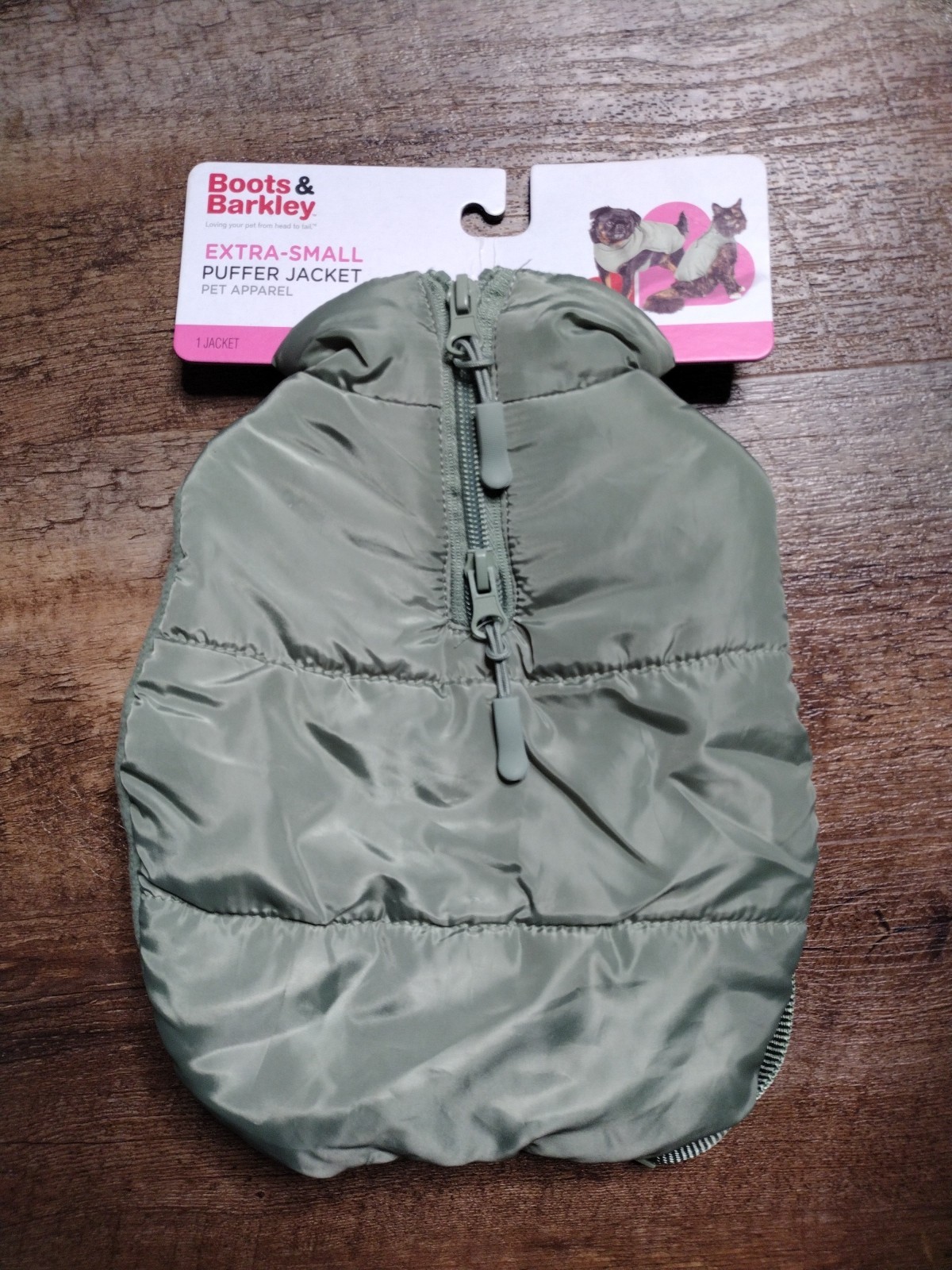 Boots & Barkley Puffer Jacket Xtra Small NEW Green