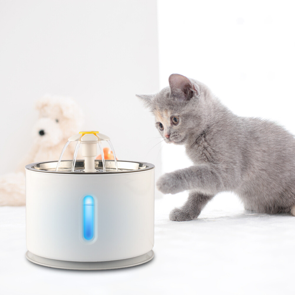Pet Electric Water Fountain Auto Drinking Bowl Dog Cat Water Dispenser or Filter